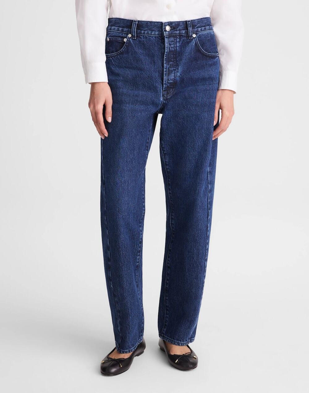 NWT Madewell Tall Pieced Barrel-Leg Jeans Mckinney Wash Rigid size 30T